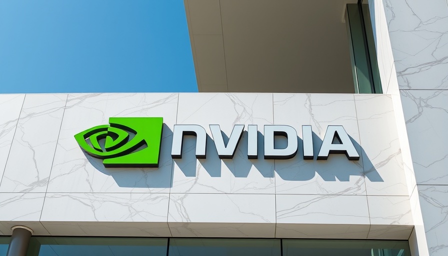 Nvidia logo on building, representing Nvidia's Q2 sales growth.