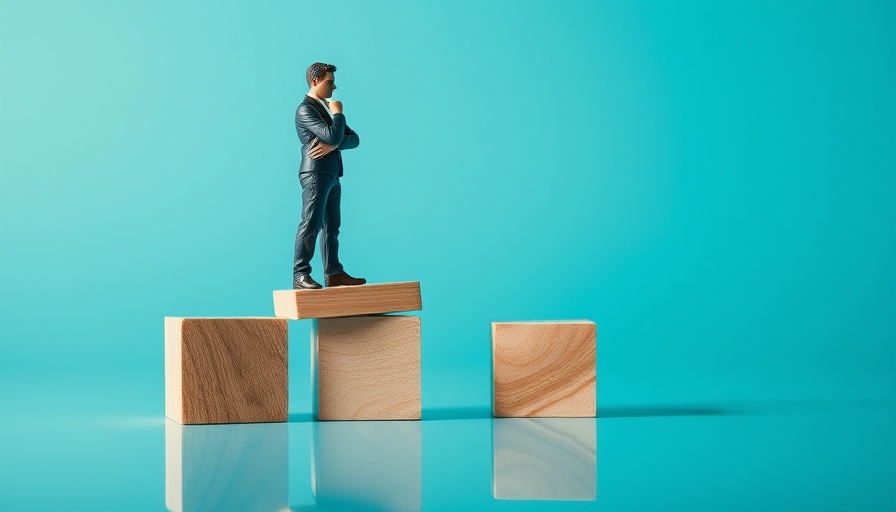 Figure on blocks representing invisible growth blockers in startups.