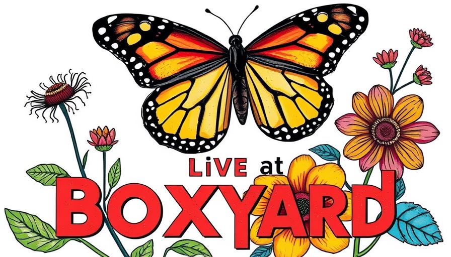 Colorful poster for Boxyard RTP local events September 2025.