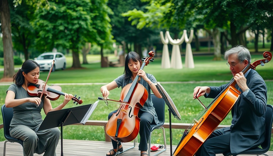 Buskers Day at North Carolina Museum of Art with classical musicians