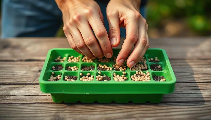 How and when to sow wildflower seeds in a green tray.