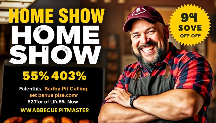 Southern Ideal Home Show tickets discount on a vibrant poster.