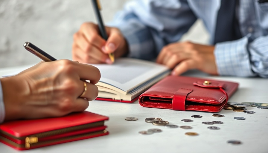 Close-up of financial planning with notes, wallet, and money.