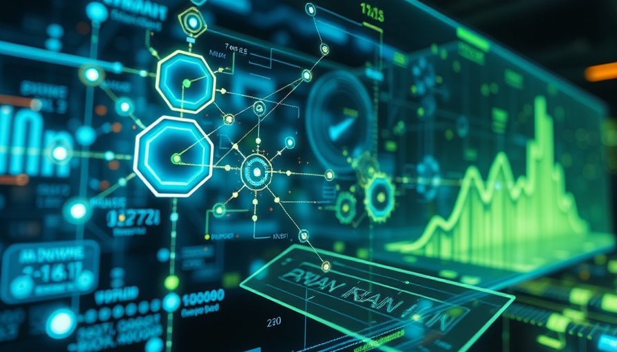 Futuristic AI supply chain solutions interface with holograms.
