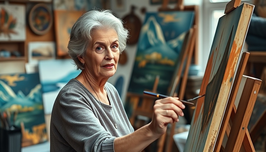 Mom's Creative Side Hustle in a cozy art studio.