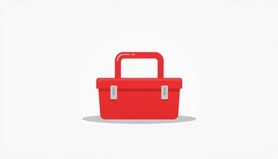 Red toolbox emoji representing utility and tools.