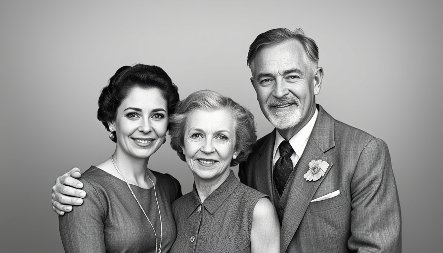Historical family portrait representing Edgar Tufts North Carolina history.