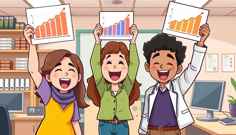 Cartoon of people celebrating automated client onboarding with AI