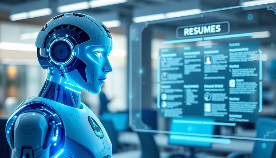 AI résumé management with digital interface