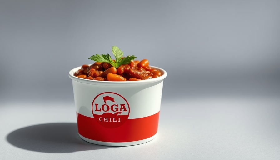 Delicious cup of free chili at Wendy's, branded cup.