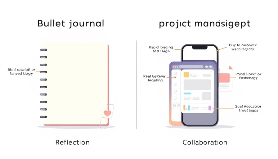 Bullet journal vs project management features contrast