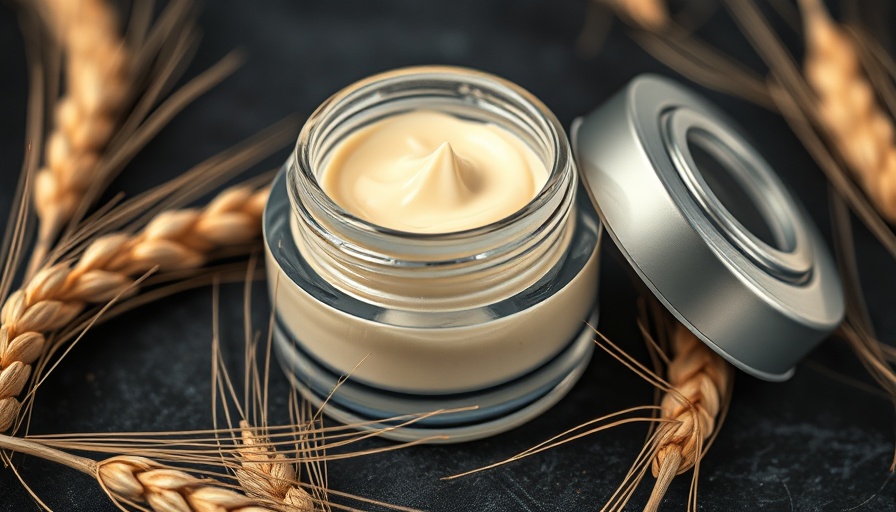 Homemade creamy concealer in jar with wheat stalks, Best DIY Concealer Recipe.