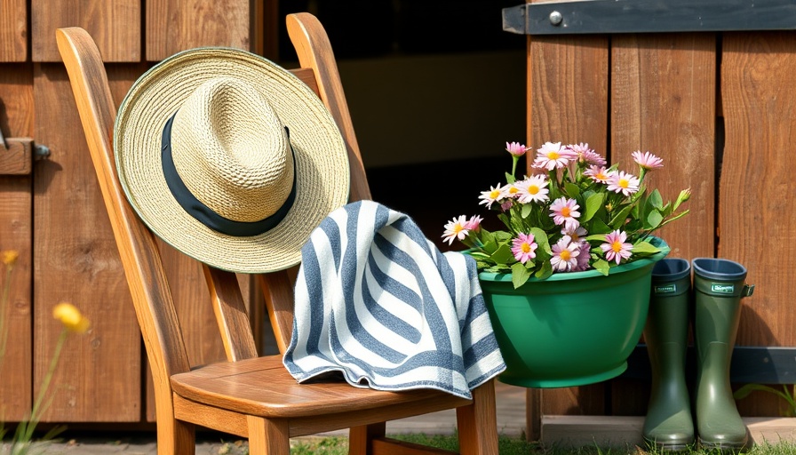 Rustic garden scene showcasing zero waste lifestyle elements