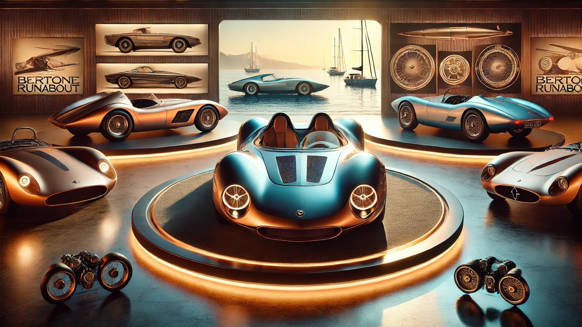 revamped Bertone Runabout pop-up headlights