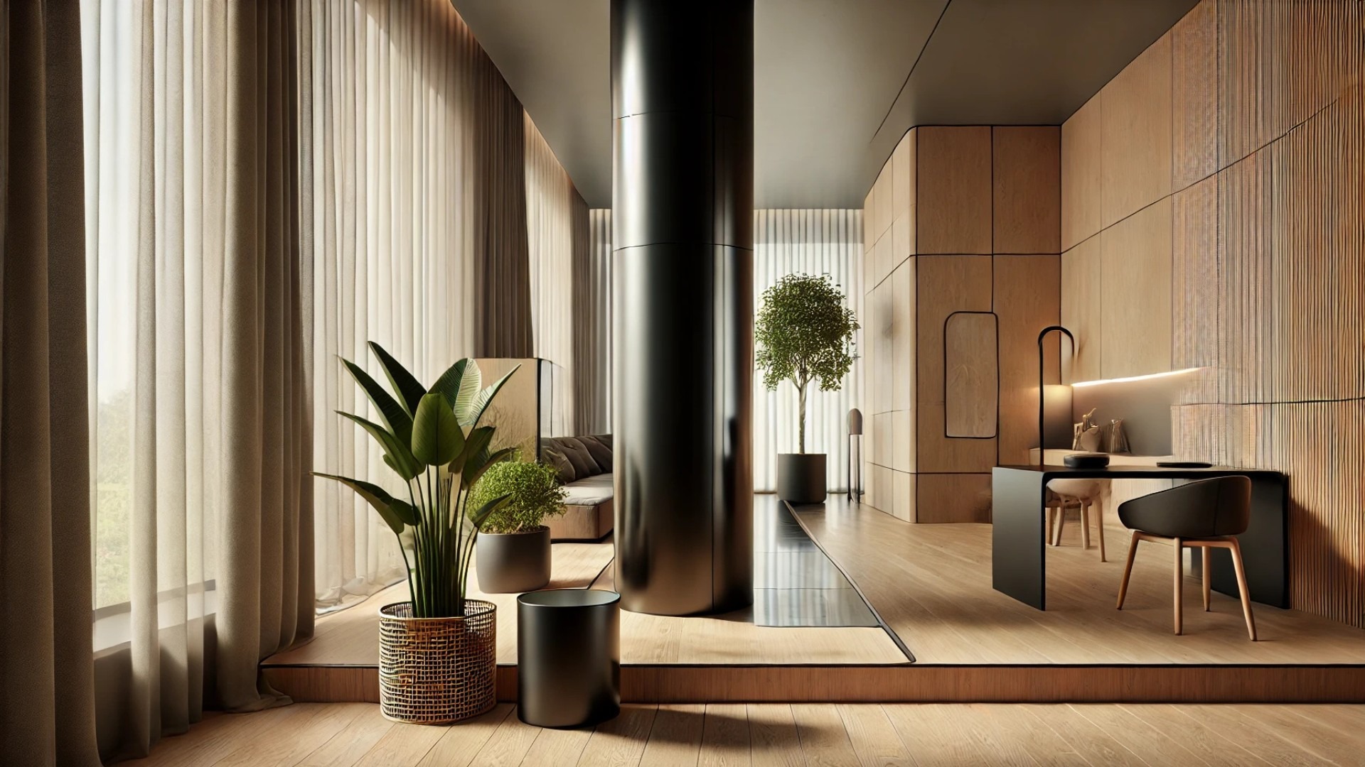 Modern minimalist interior of House of After Image with sleek design