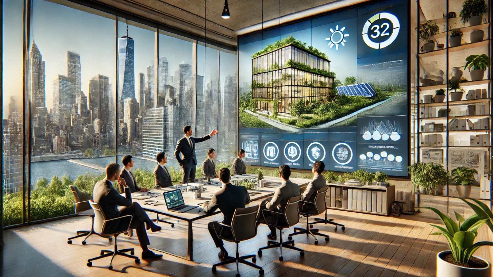 Reza Rahimpour leading a sustainability-focused design presentation