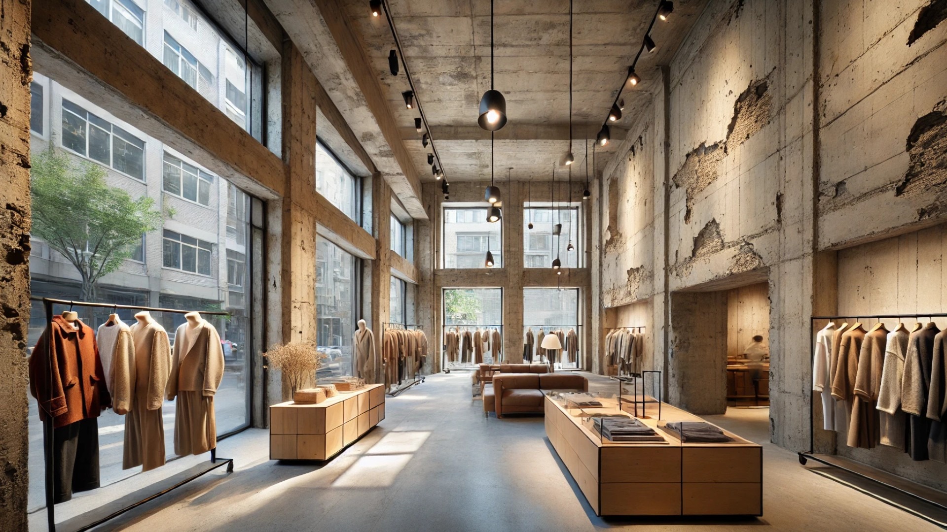 Modern retail space highlighting JiyongKim Hannam Flagship Store design.