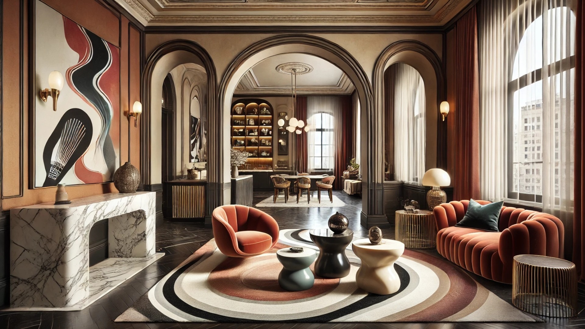 capturing the richly detailed interior of the Boerum Hill townhouse