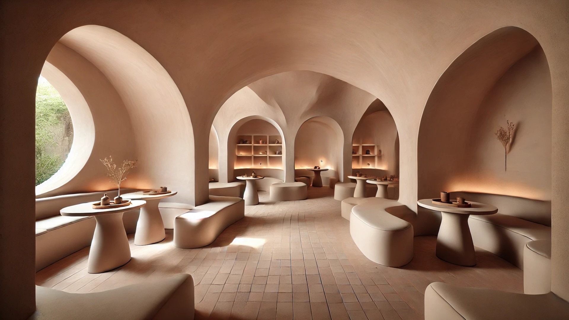 capturing the serene and thoughtfully designed atmosphere of Casa Símera’s café