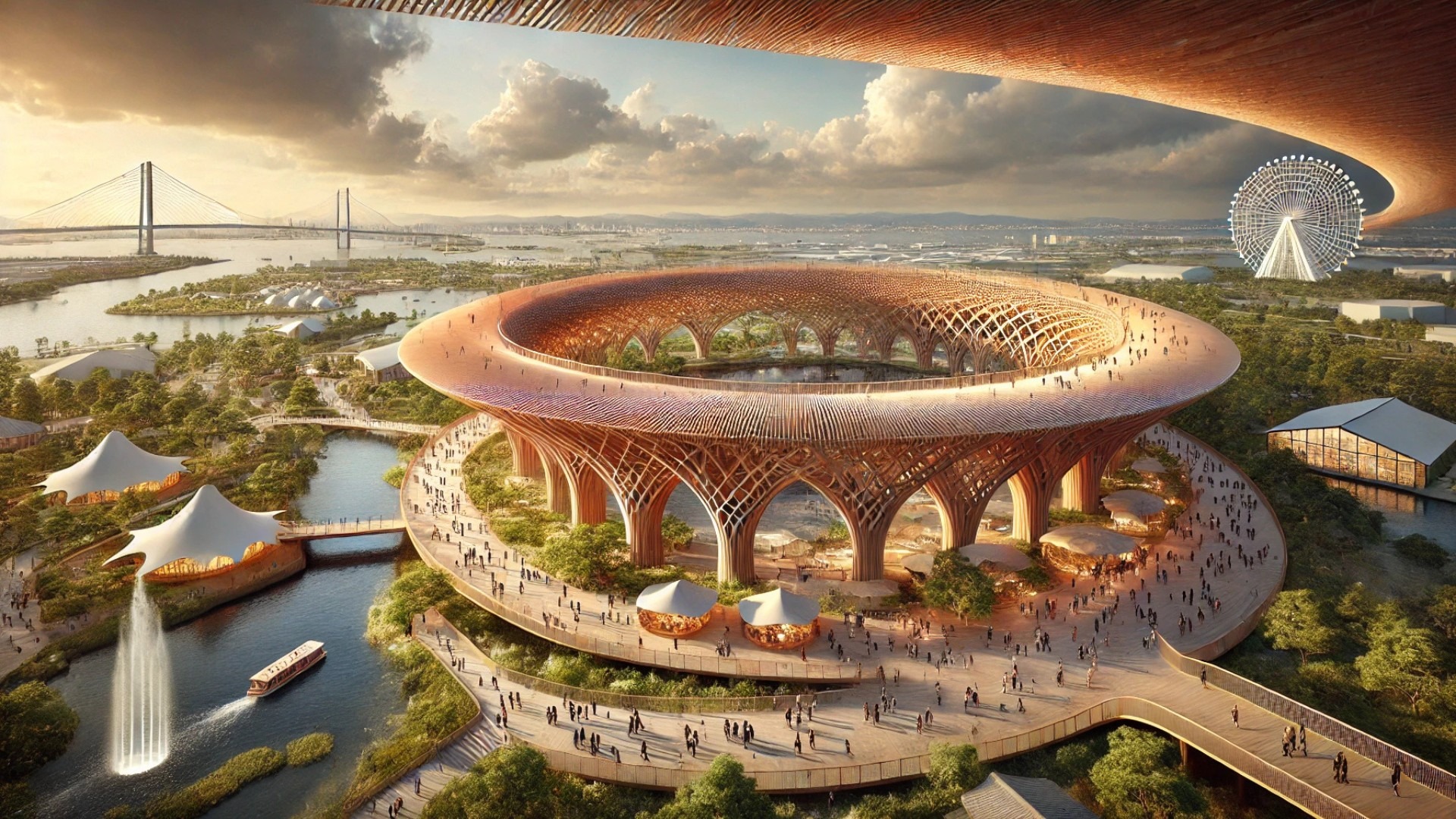 Sou Fujimoto's Grand Ring at Expo 2025 Osaka, showcasing its vast timber structure, communal energy, and natural harmony