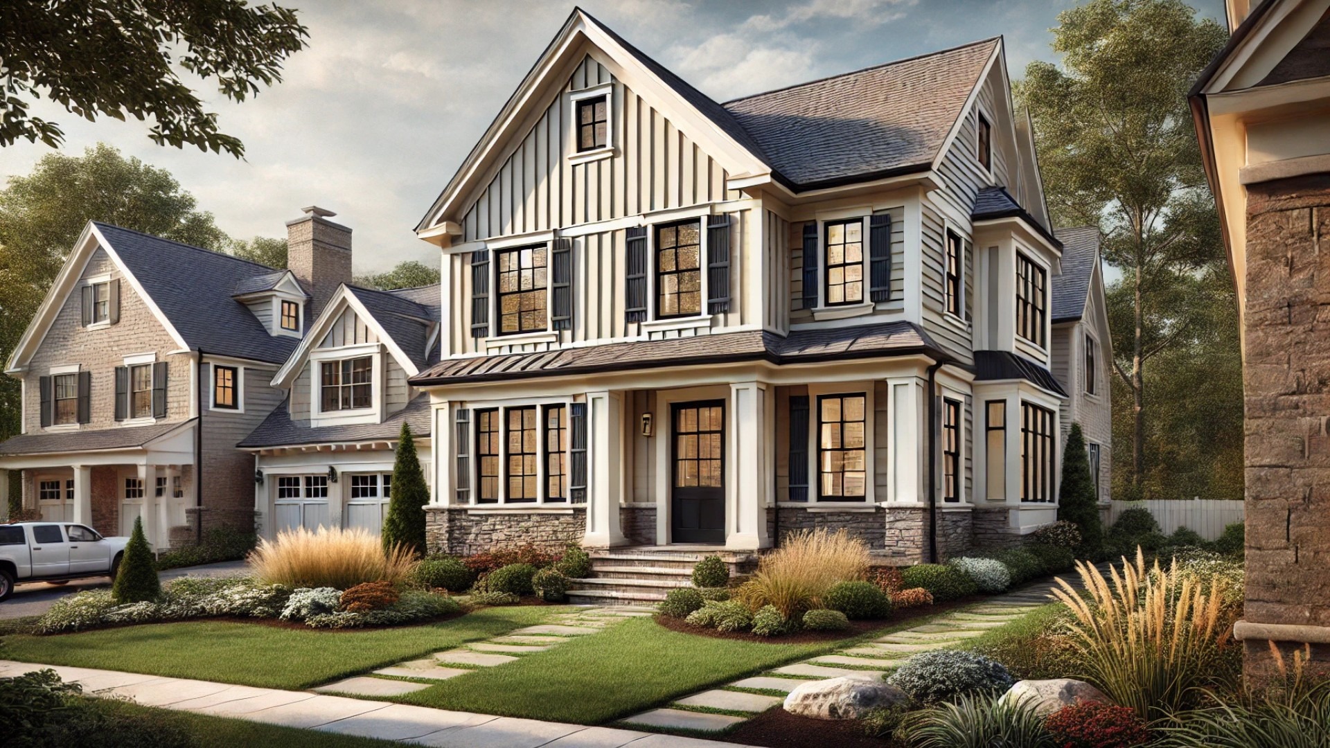 New Jersey-style home with board and batten siding in a modern, timeless design