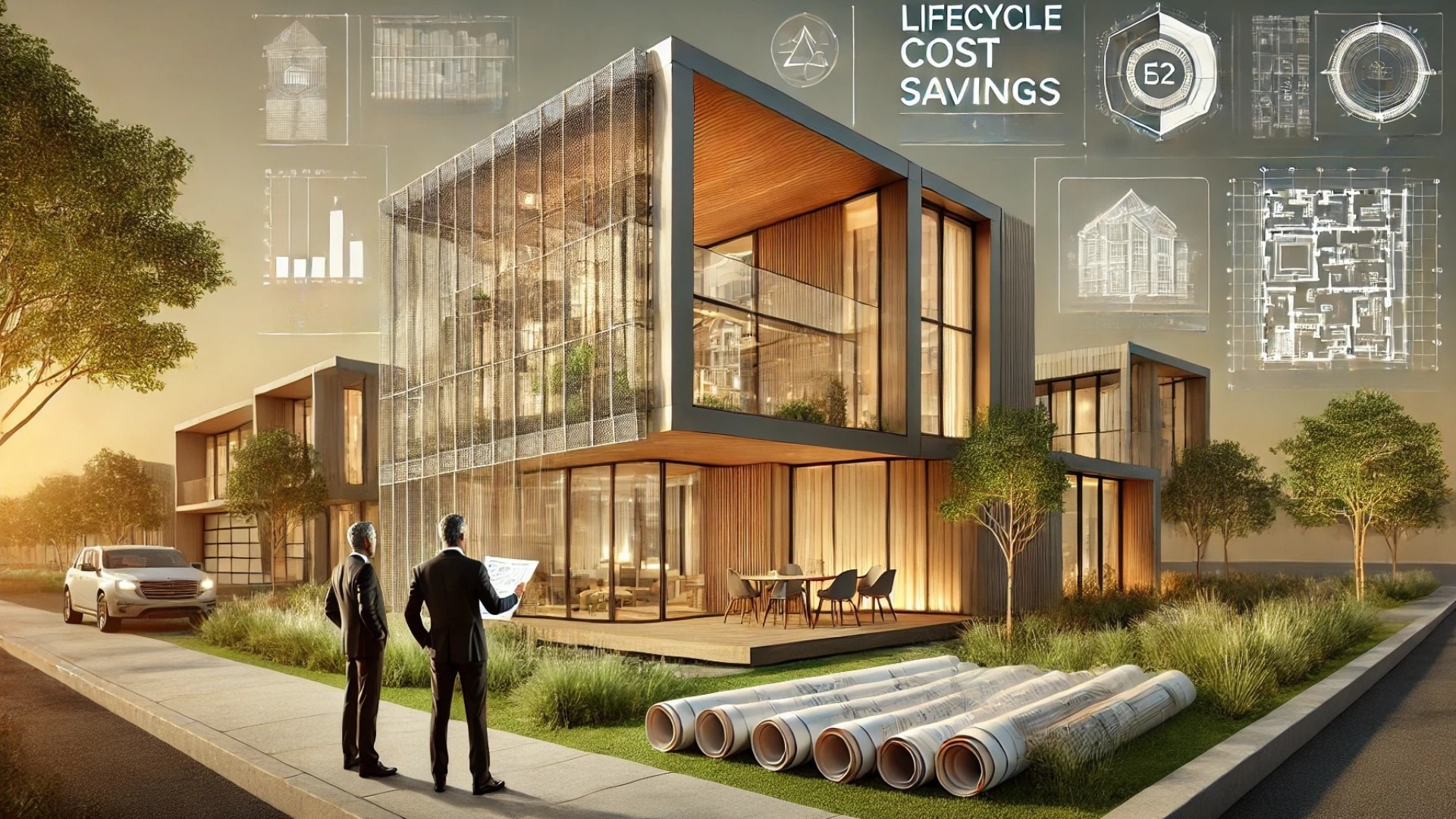 highlighting investment value, sustainable materials, and long-term cost efficiency in modern architecture