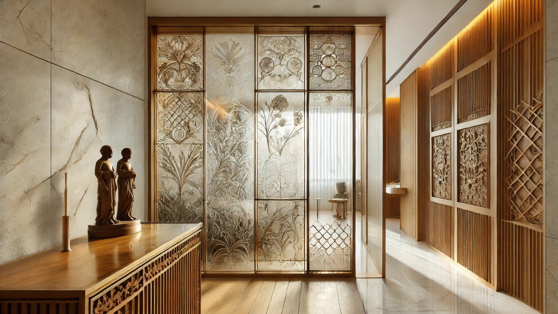 highlighting the artisan glasswork featured in the Marquês Project Brazil