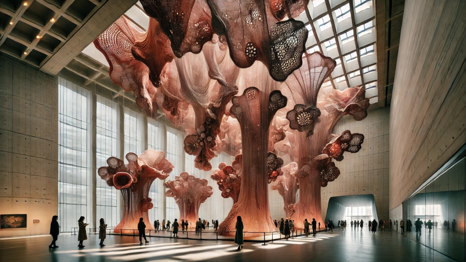 capturing the essence of the Ernesto Neto installation at the Seoul Museum of Art