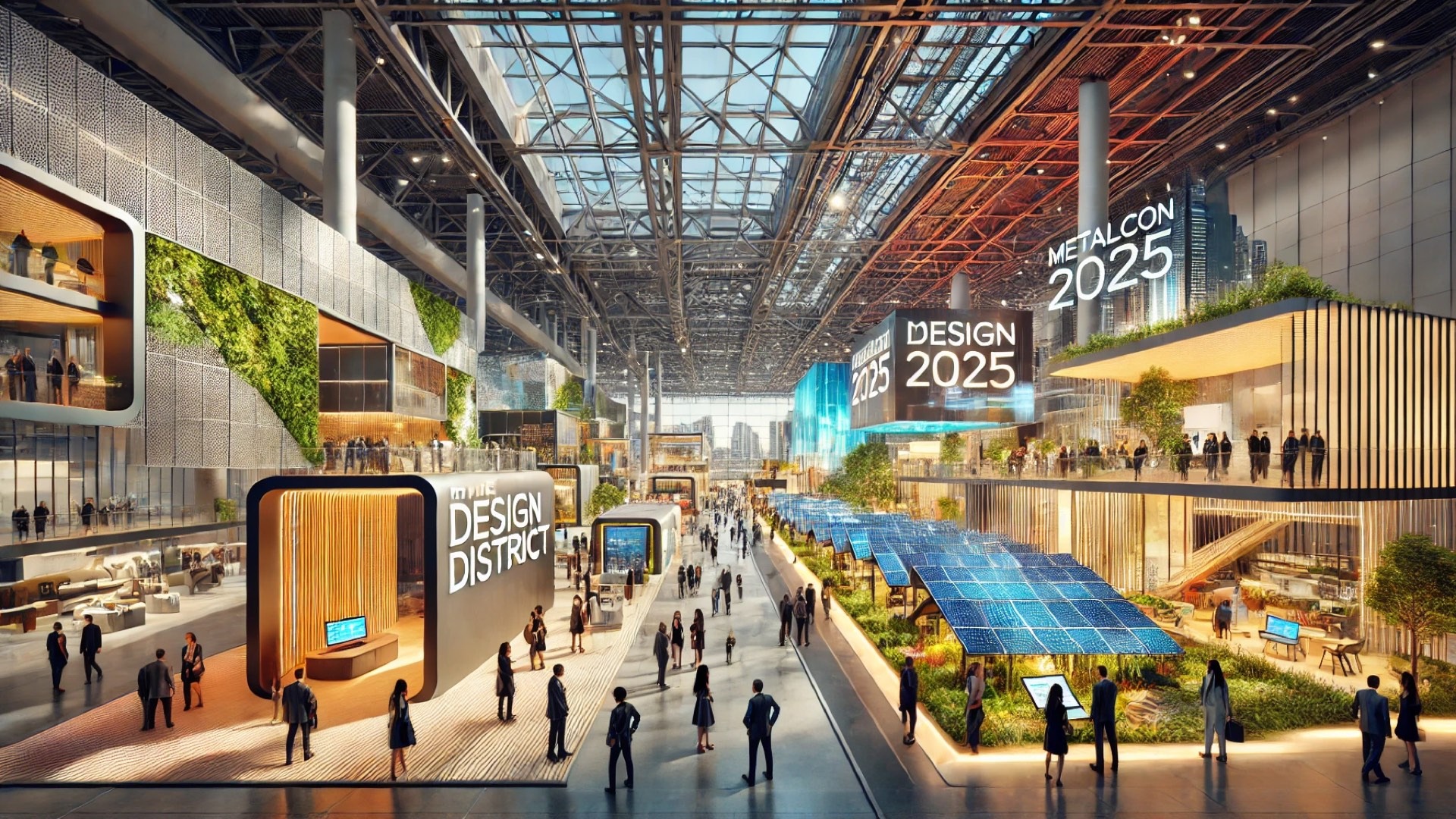 The Design District at METALCON 2025, showcasing cutting-edge materials, sustainability innovations, and artisan craftsmanship in a sleek, modern architectural setting