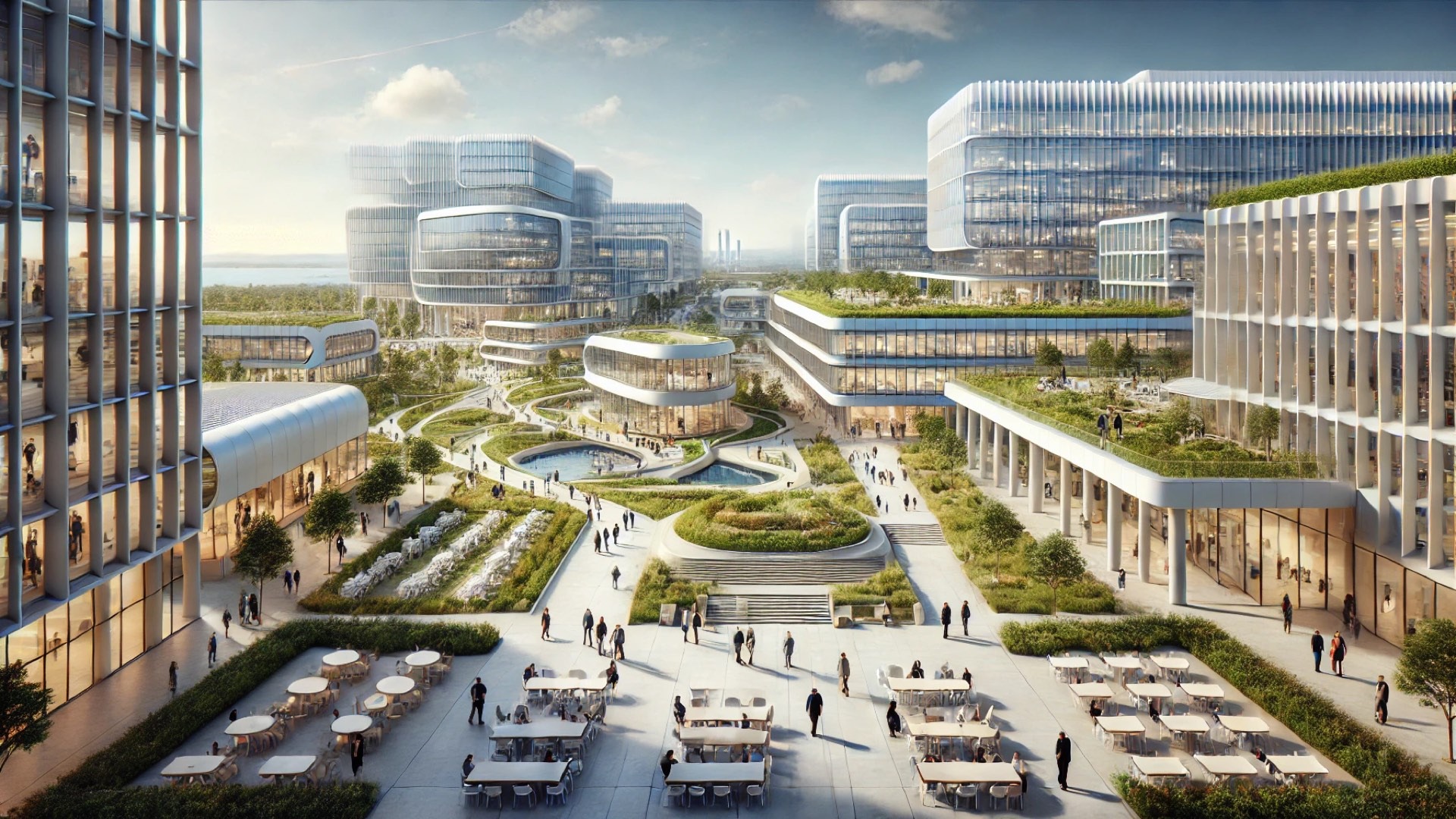 capturing the vision of the Healthpeak Properties Vantage Campus in South San Francisco—a forward-thinking, sustainable life sciences hub designed to inspire collaboration and innovation