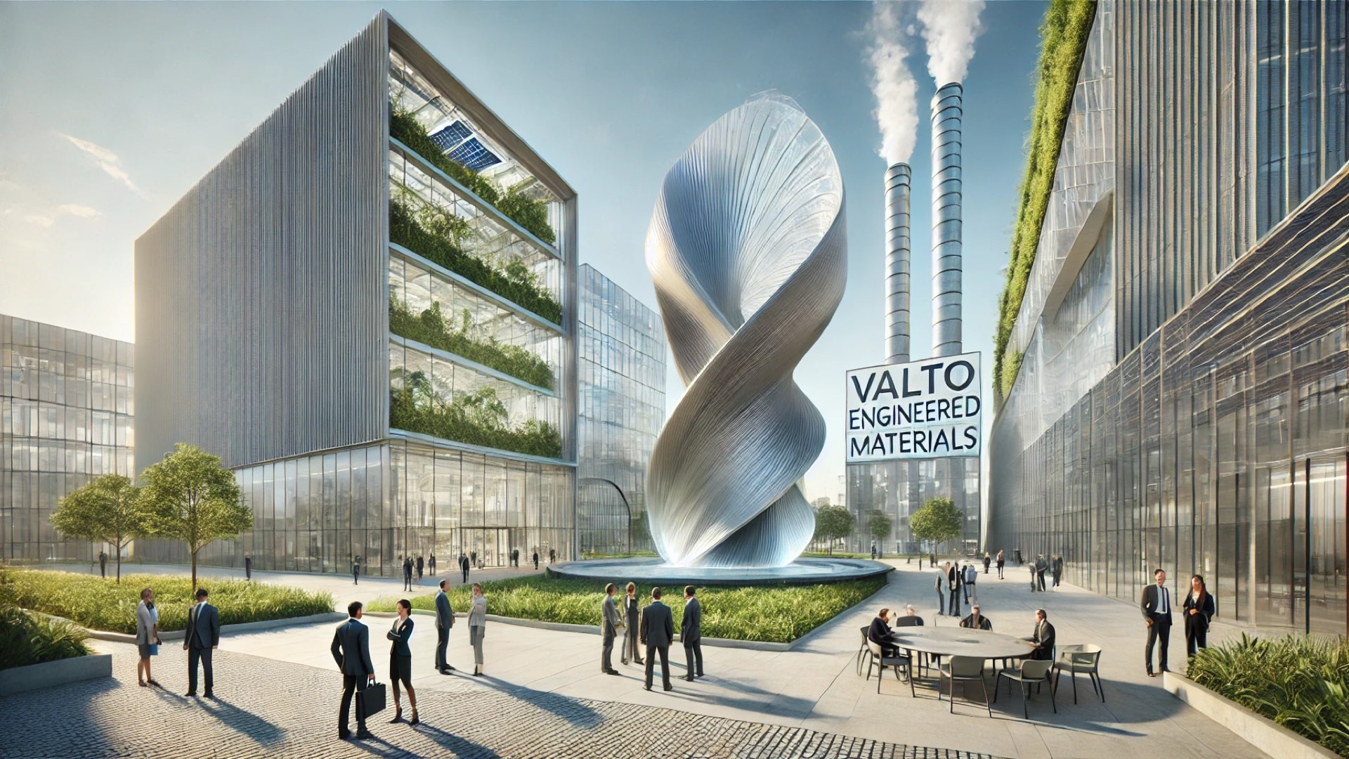 rebranding of VALTO Engineered Materials—capturing transformation, sustainability, and modern industrial design