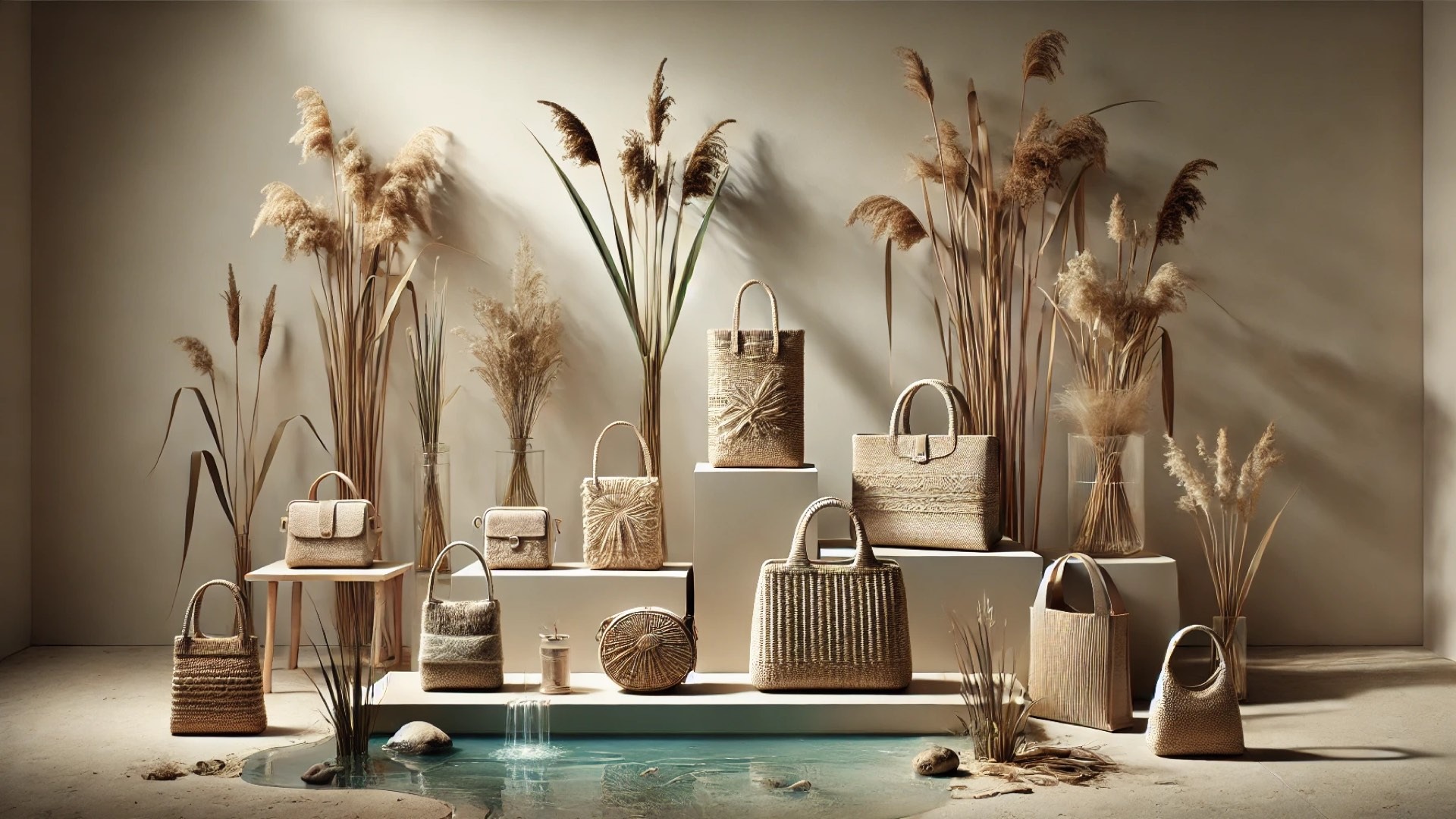 eco-conscious luxury bag collection inspired by the Ciénegas del Lerma wetlands