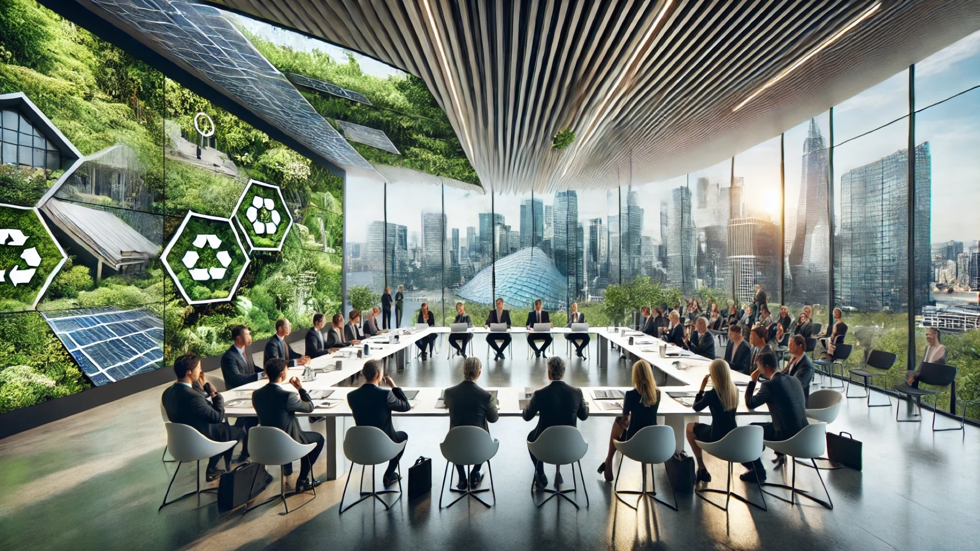 modern architectural conference focused on sustainability