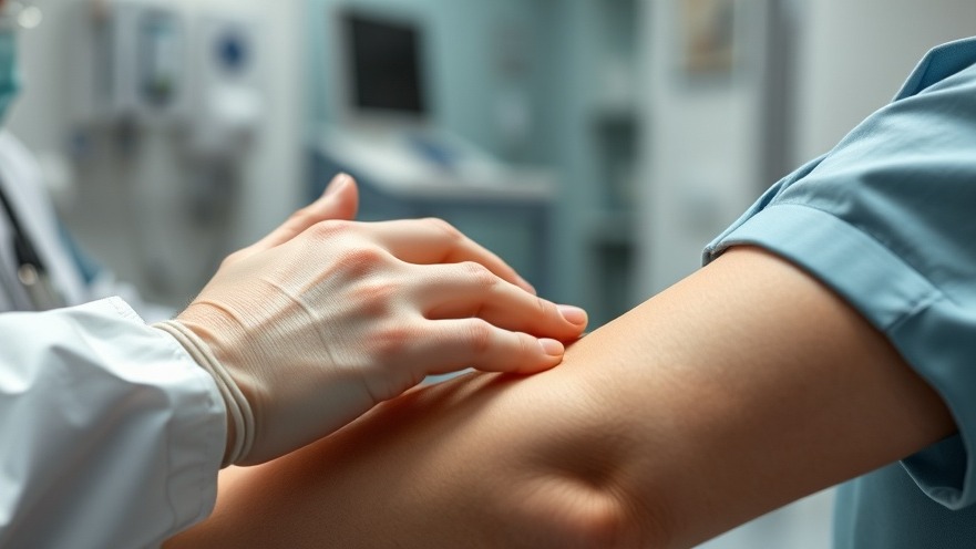 Close-up of biomarker testing for athletic performance in a hospital setting.
