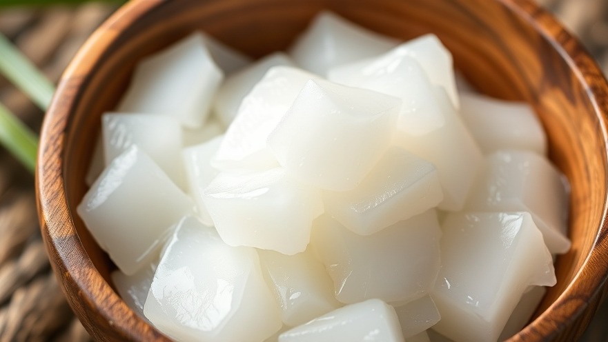 Rich textured coconut oil in a wooden bowl highlighting health benefits and high smoke point.