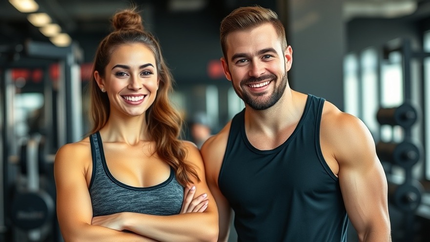 Confident gym owners promoting effective gym sales strategies and client retention.