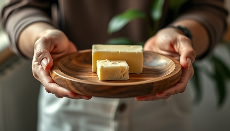 Comparison of body fat percentage using butter sticks concept.