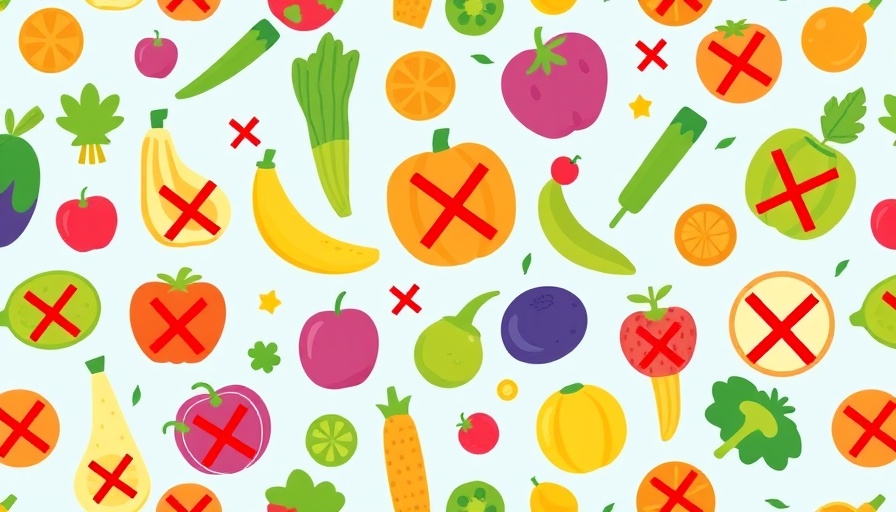 Colorful fruits and vegetables showing Low-FODMAP options.