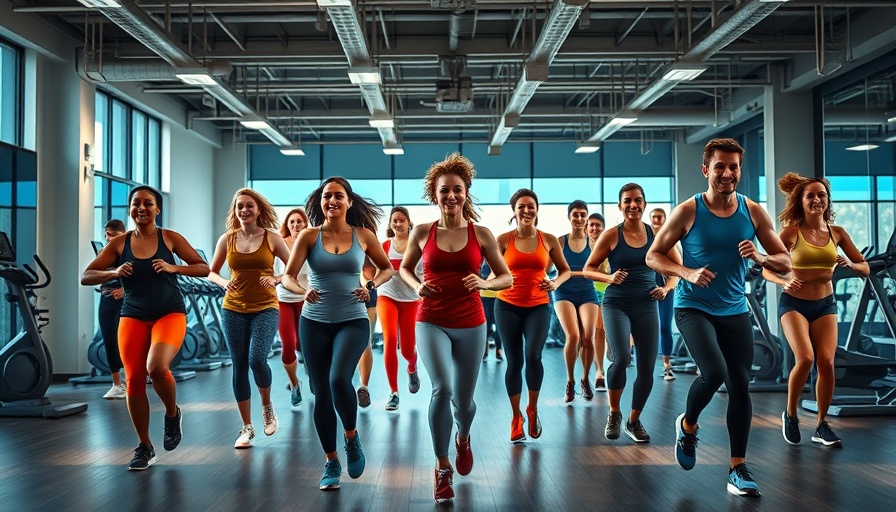 Group workout in gym, weekly fitness and wellness news