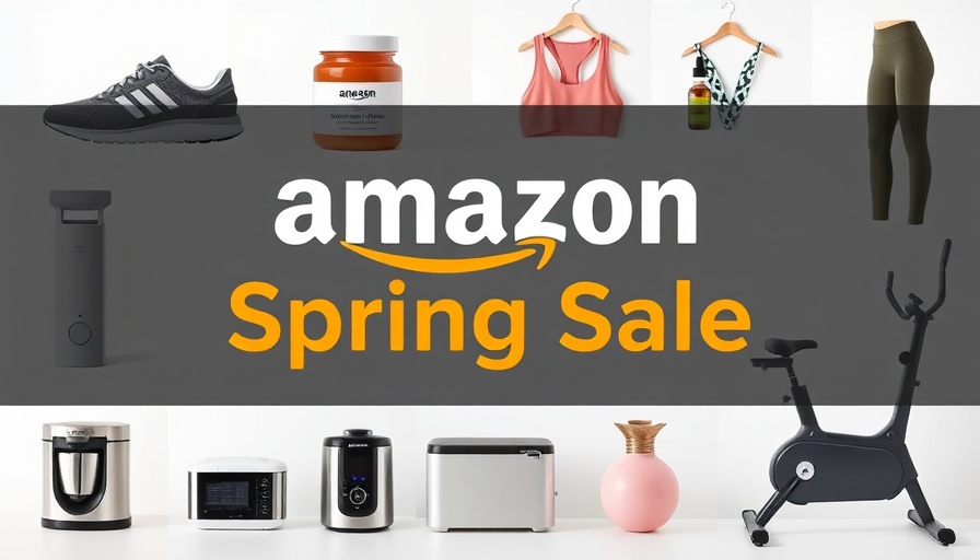 Amazon Spring Sale health and wellness products collage.