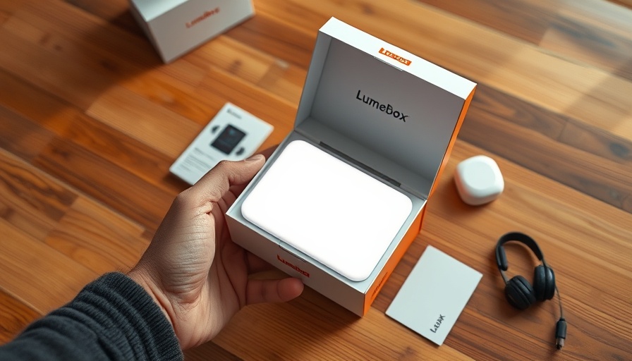 Lumebox red light therapy benefits device with accessories on a table