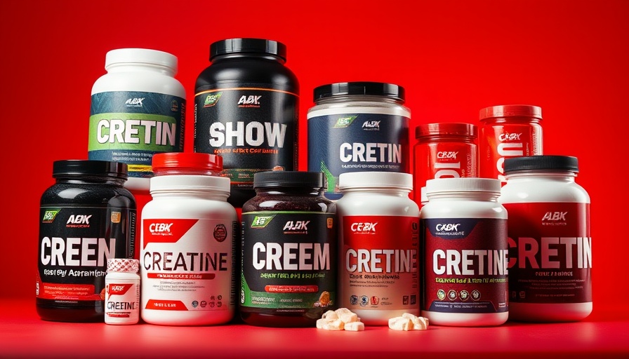 The Best Creatine Supplements for Men feature vibrant containers on red.