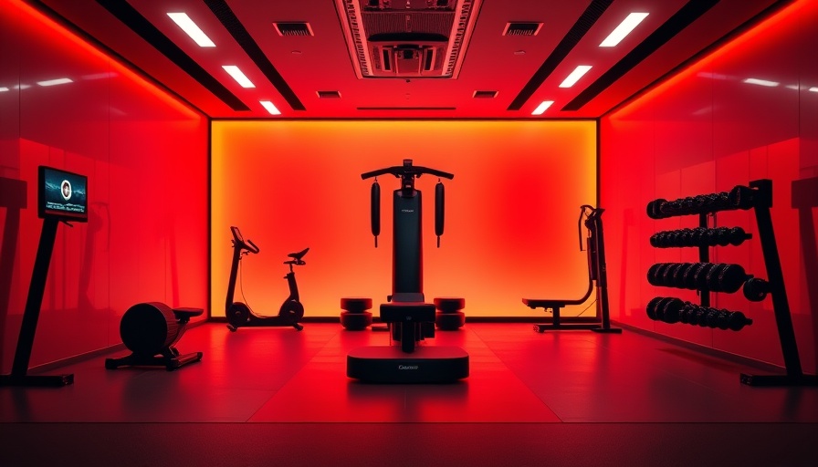 Tonal Review 2025 Smart Home Gym with sleek design on red background