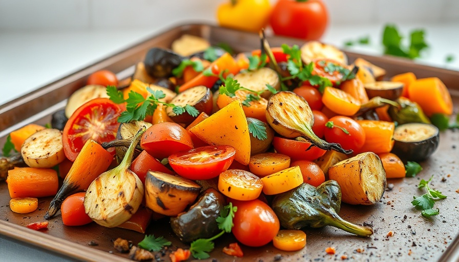 Colorful grilled vegetable medley for healthy summer grilling recipes.