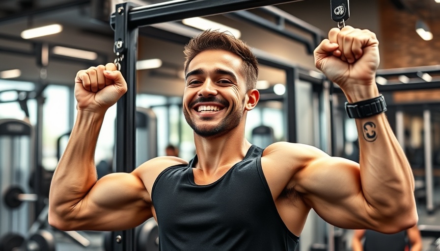 Person demonstrating reverse lat pulldown in modern gym.