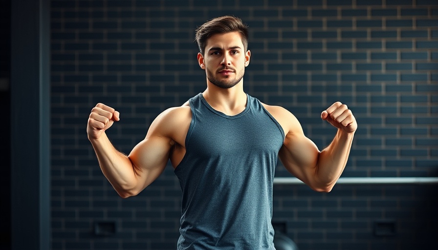 Man motivating 3 exercises to become stronger in gym setting.