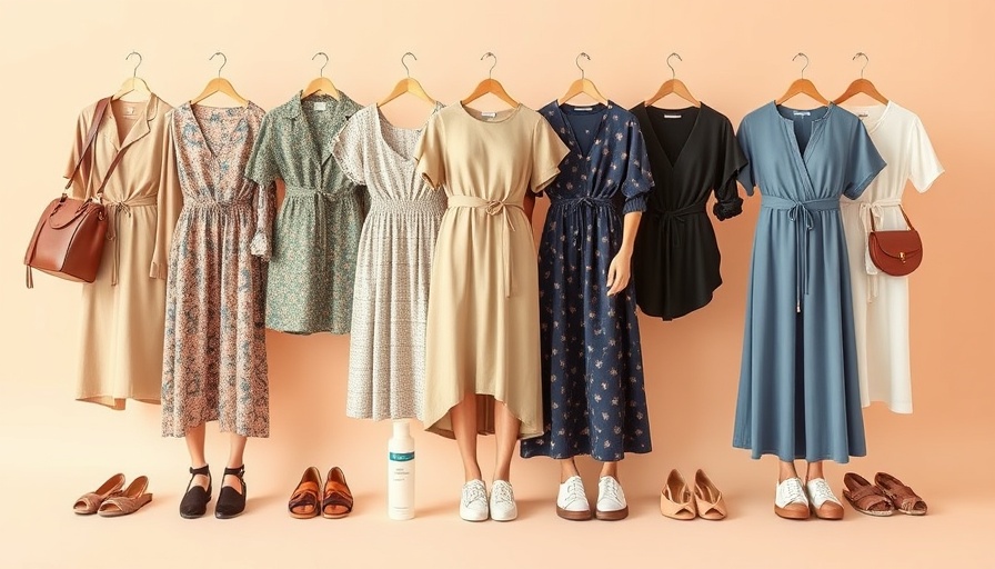 Stylish Spain packing list with dresses and essentials.
