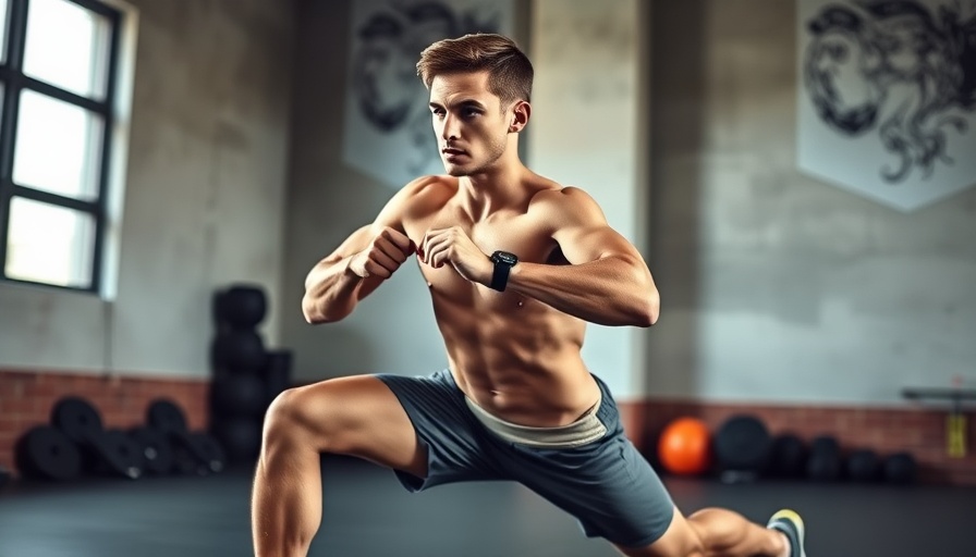 Man performing lunges for stronger knees, focus on exercise form.