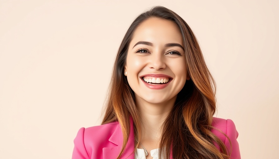Empowering Health Through Epigenetics: Woman smiling warmly in a pink blazer.