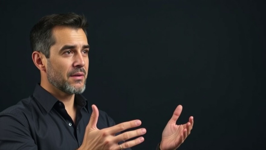 Confident man addressing client concerns about fitness solutions with engaging communication.